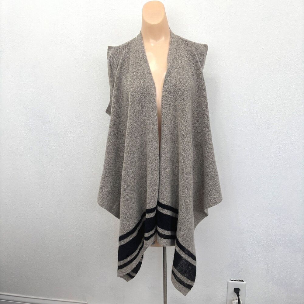 Banana Republic Womens Longline Sweater Vest Cardigan Small Minimalist Capsule